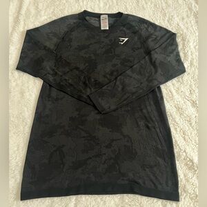 Gymshark Dark Camouflage Long Sleeve Tee